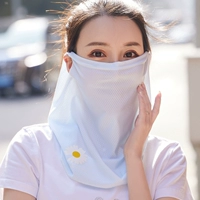 Солнцезащитный крем для лица, шелковая дышащая медицинская маска, с защитой шеи, УФ-защита, защита от солнца