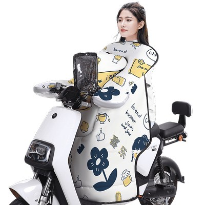 电动车挡风被亲子款加绒冬季