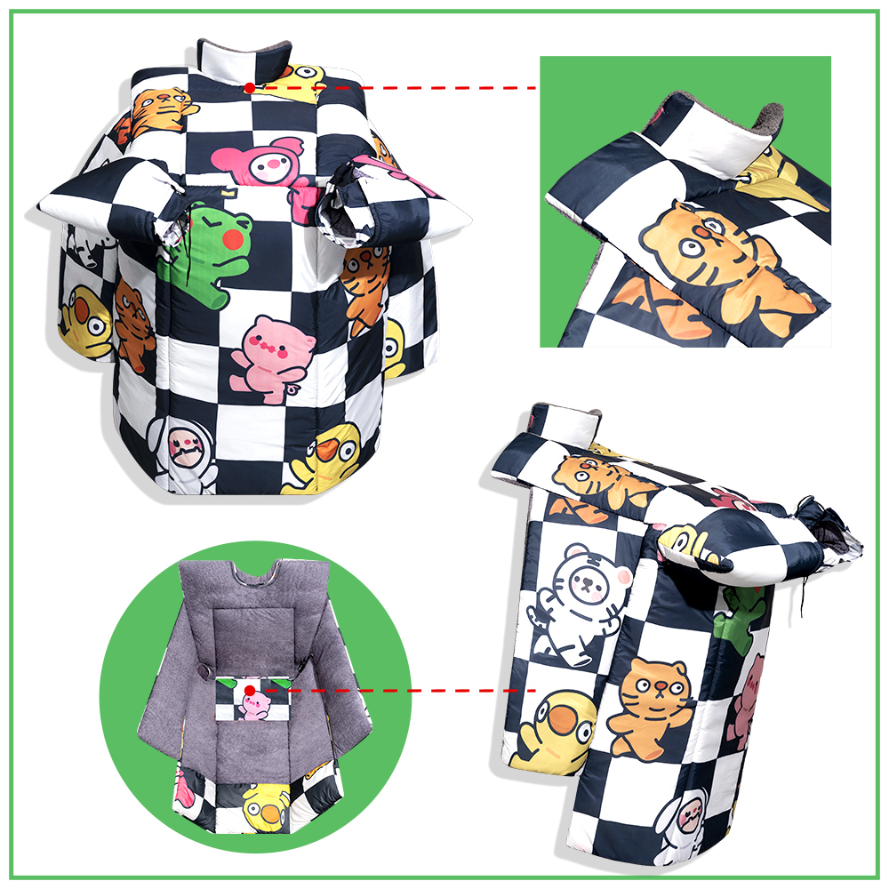 电动摩托车挡风被冬季加绒保暖