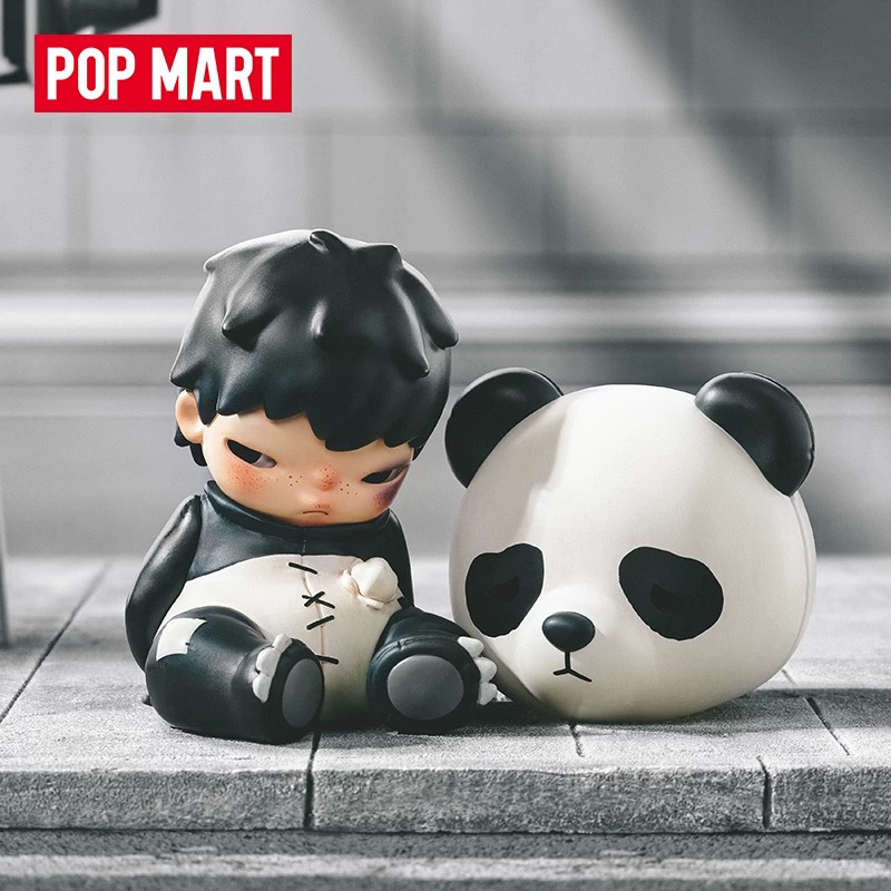 POPMART泡泡玛特 小野 Hirono 人偶熊猫手办吊卡挂件潮流时尚礼物