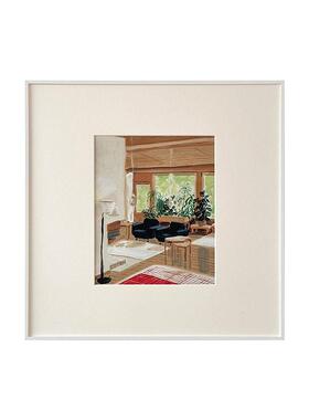 文创卡纸挂画建筑图案北欧小众风景文艺客厅静物画简约现装饰画