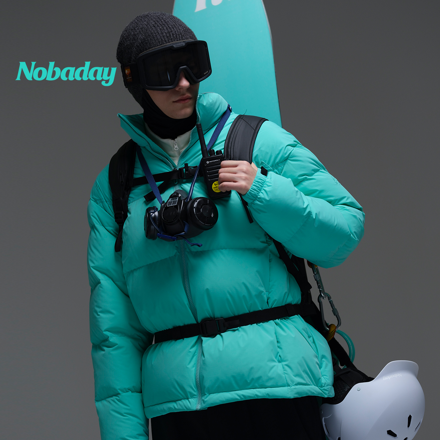 【鹅绒】Nobaday羽绒服立领保暖鹅绒外套冬季防风防水男宽松上衣