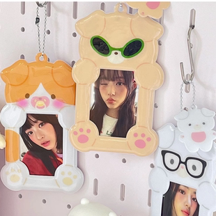 韩国OurMotif卡套卡册挂件爱豆追星小卡证件收纳保护套狐狸狼系列