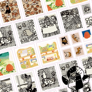 韩国슈가솔트섬네일 手帐咕卡贴纸胶装装饰时尚标签手账