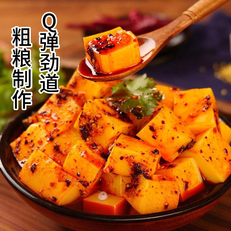 秦圣即食香辣味玉米搅团荞麦凉粉