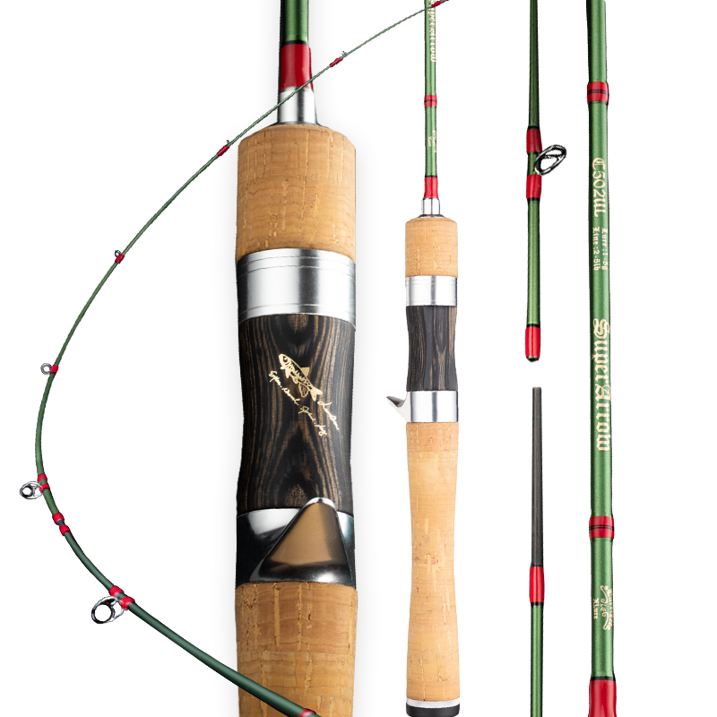 luregee绿箭弹射竿溪流路亚竿  微物玻纤碳混合 马口鳟鱼军鱼雅罗