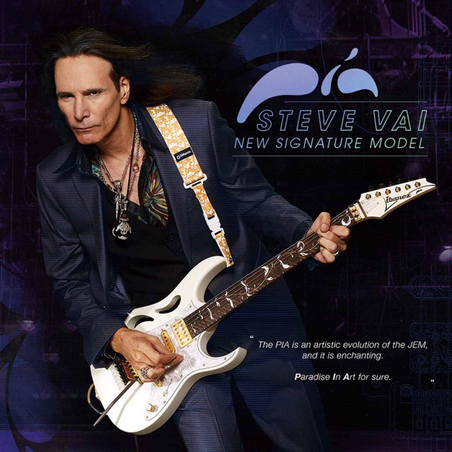 Ibanez依班娜官方正品行货PIA3761日产电吉他SteveVai新签名款