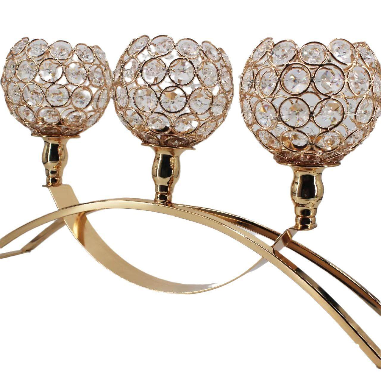 网红欧式婚庆电镀水晶烛台铁艺蜡烛杯浪漫烛光晚餐烛台摆件饰品,家居饰品,烛台,淘宝优惠券,粉丝福利购,淘宝优惠卷