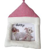 韩版 宠物相框可悬挂房子布艺创意简约相册儿童房装 饰墙面拍照道具