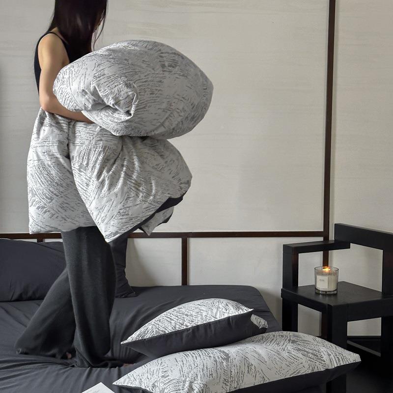 2025款AB版针刺花四件套-网目-墨恋系列1.新5m床单提款ydlwml45四