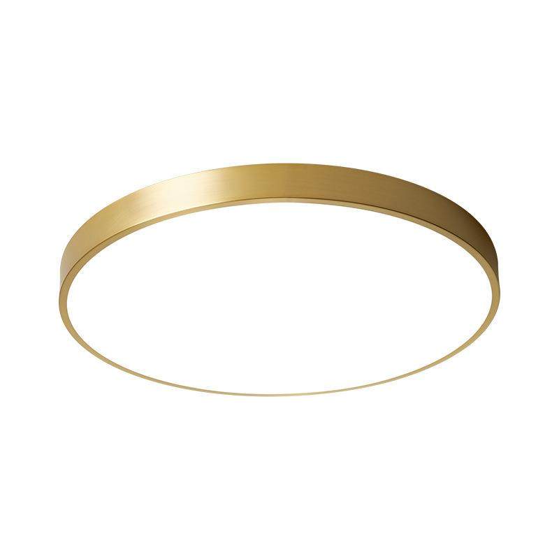 全铜吸顶灯北欧超薄圆形led卧室灯轻奢现代简约客厅阳台房间灯具,家装灯饰光源,客厅吸顶灯,淘宝优惠券,粉丝福利购,淘宝优惠卷