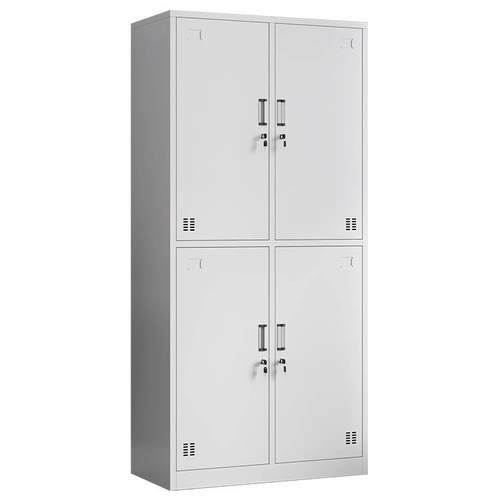 员工更衣柜铁皮碗柜健身房储物存包柜鞋柜换衣柜职员钢制宿舍衣柜