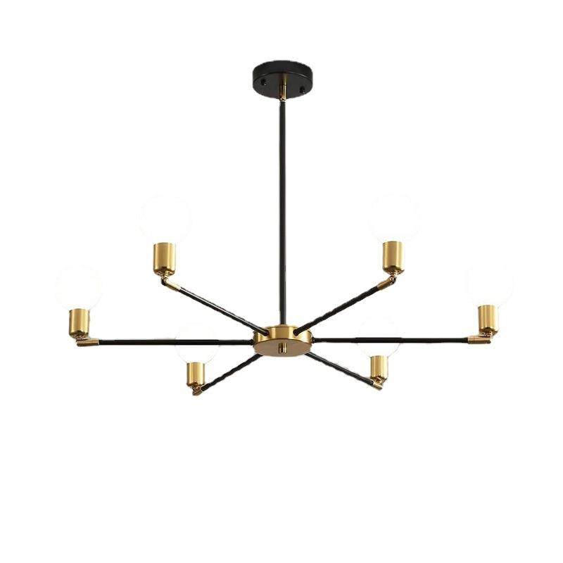 美式复古吊灯服装店酒吧餐厅客厅6头简约创意loft个性铁艺吸顶灯,家装灯饰光源,智能吊灯,淘宝优惠券,粉丝福利购,淘宝优惠卷