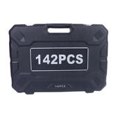 142A款 件套汽机修综合工具装 吹塑盒工具箱棘轮筒扳手钳子螺丝刀