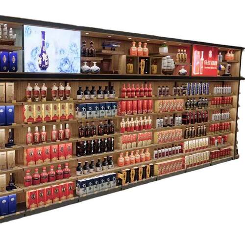形象柜烟酒展示柜烟酒店背柜酒柜产品展示架样品陈列柜台商用货架