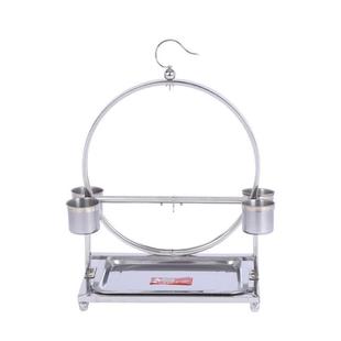 虎皮玄凤不锈钢鹦鹉鸟架结实耐用鸟架子挂架站笼圆形鹦鹉架