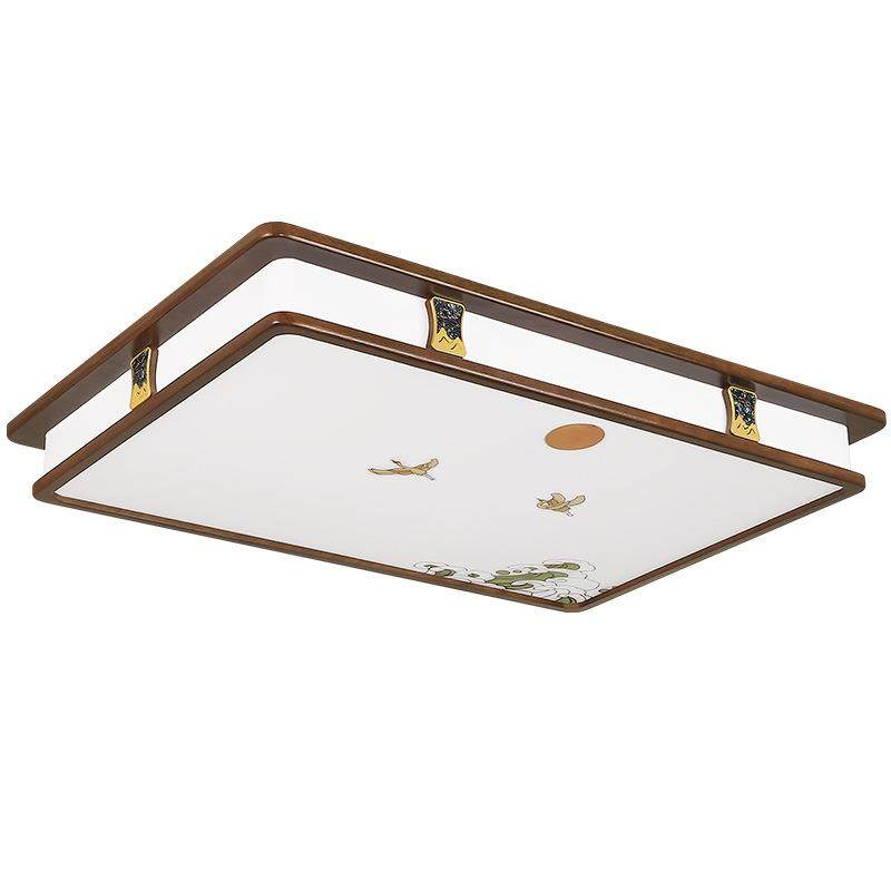 新中式实木客厅吸顶灯金丝檀木简约灯具仿古中国风禅意卧室餐厅灯,家装灯饰光源,客厅吸顶灯,淘宝优惠券,粉丝福利购,淘宝优惠卷