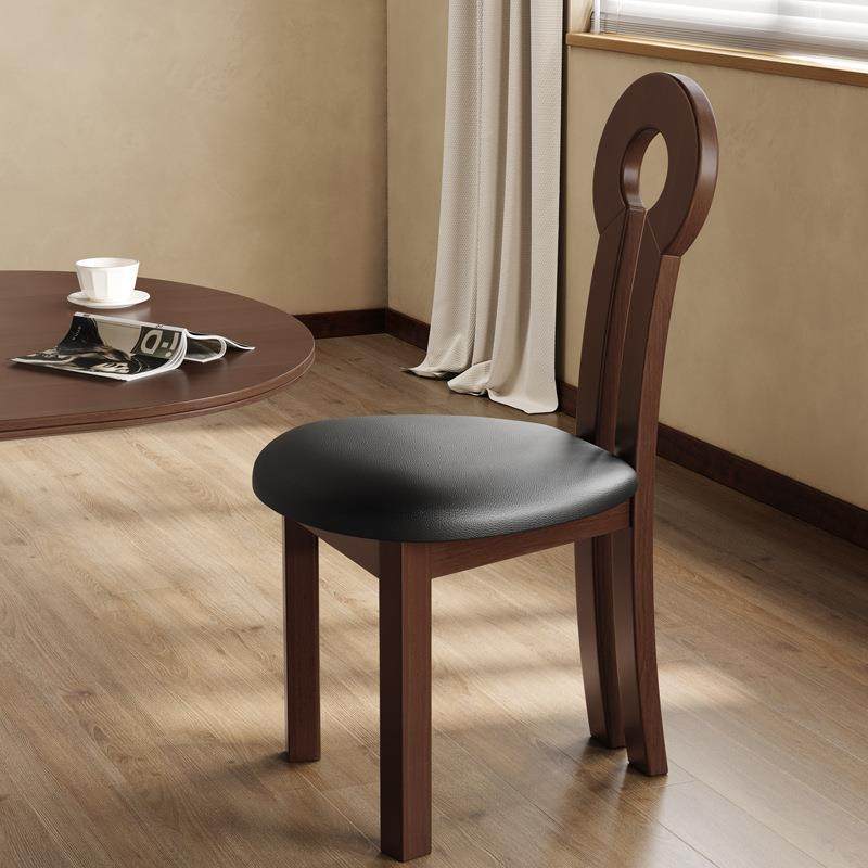 全实木椅子餐椅家用简约法式复古钥匙椅北欧中古餐桌椅凳子靠背椅,住宅家具,餐椅,淘宝优惠券,粉丝福利购,淘宝优惠卷