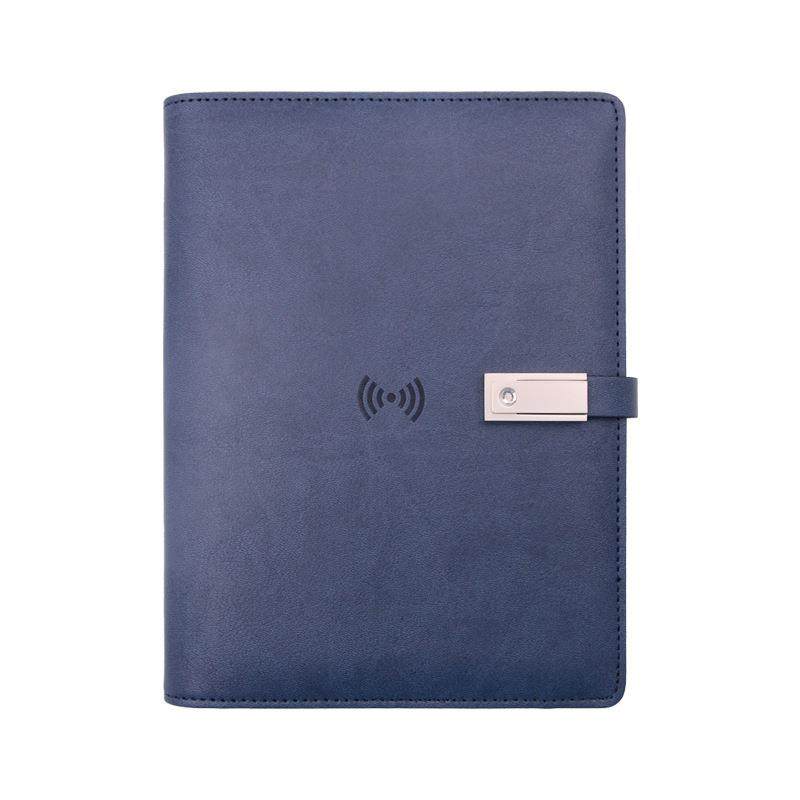 D充电笔记本时尚多功能无线记事本商务办公A5活页无线充商务本