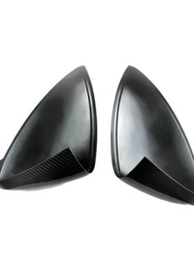 适用于18-24款新卡宴cayenne改装碳纤维专用后视镜壳倒车镜罩贴件