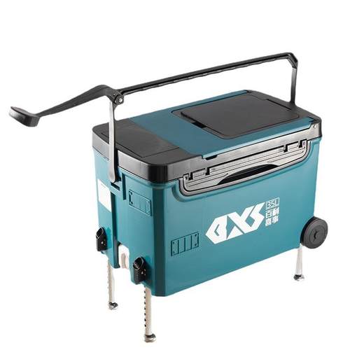 双层保温钓鱼箱路亚箱多功能活鱼箱饵料桶加厚4升竞技钓箱