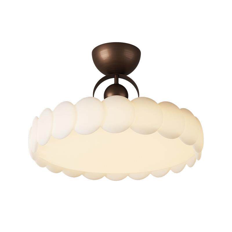 法式中古卧室吸顶灯复古创意新款花朵儿童房灯大气护眼主卧房间灯