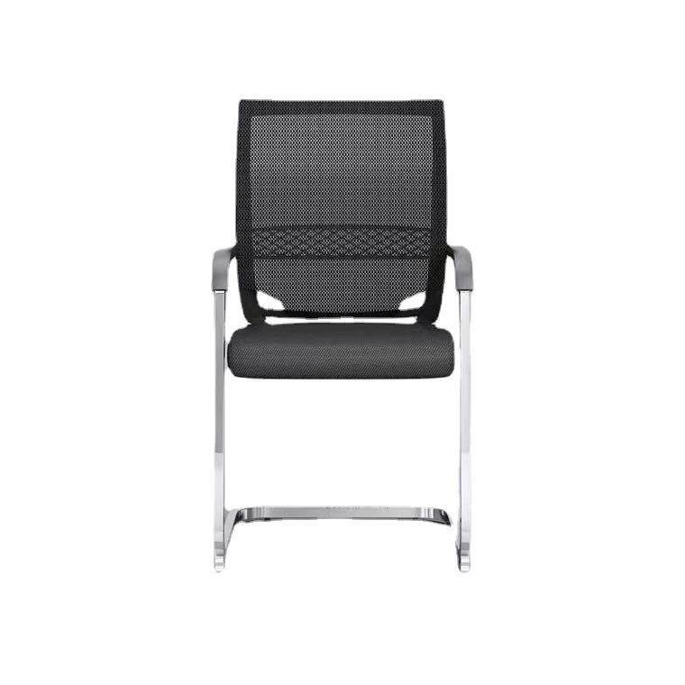 现代简约办公室工作椅会议室椅子会客网布椅弓形钢架椅办公家具