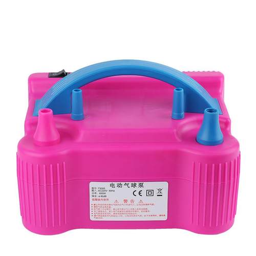 电动打气筒吹气球机充气泵双孔自动打气机双层气球婚房吹气球