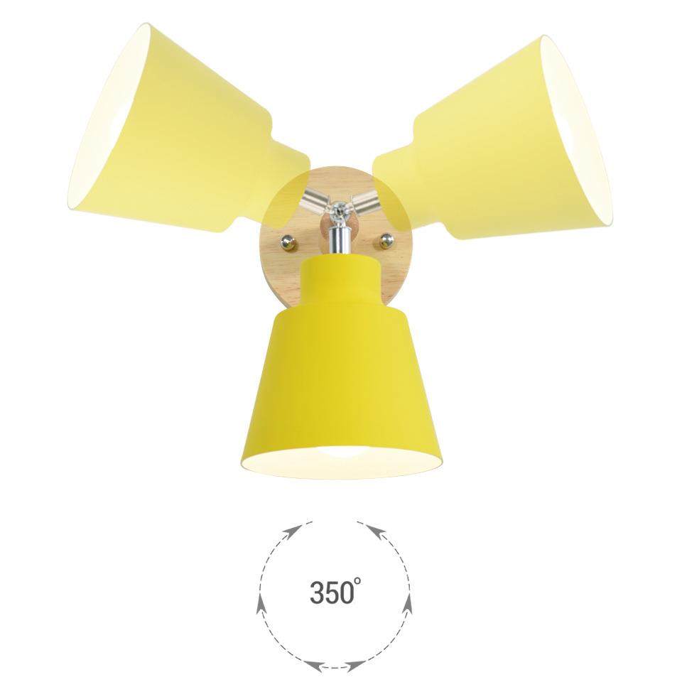 现代简约DIY马卡龙床头壁灯木艺带插头开关北欧装饰灯具,家装灯饰光源,壁灯,淘宝优惠券,粉丝福利购,淘宝优惠卷