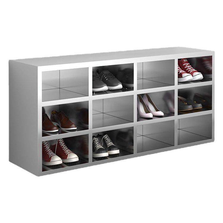 不锈钢鞋柜员工鞋凳多格实验室食品工厂换鞋柜无尘净化车间换鞋凳