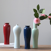 景德镇仿宋文人花器新中式 饰摆件厂家直销 陶瓷花瓶茶席插花客厅装