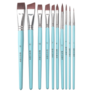 【彩绘师推荐】儿童脸部彩绘专业彩绘笔面部彩绘工具压花笔套装斜锋笔大头平峰笔脸彩专用画笔