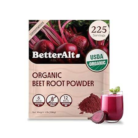 Better Alt Organic Beet Root Powder， USDA Certified- Nit