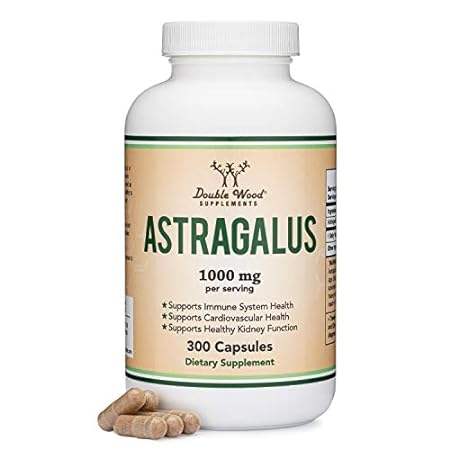 Astragalus Root Capsules- 1，000mg Per Serving(300 Capsu