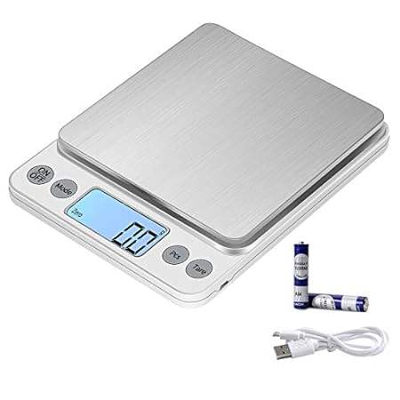 KUBEI Upgraded Larger Size Digital Food Scale Weight Gram
