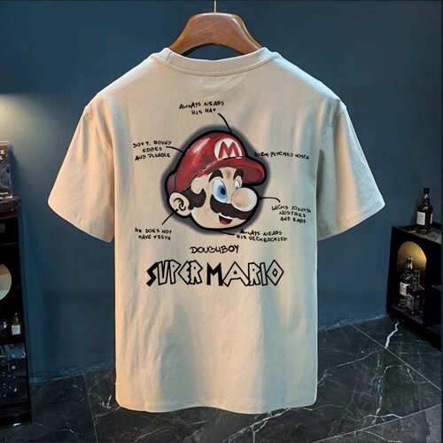 品牌出口外贸余单撤柜捡漏~潮牌卡通印花男女同款夏季新款圆领T恤