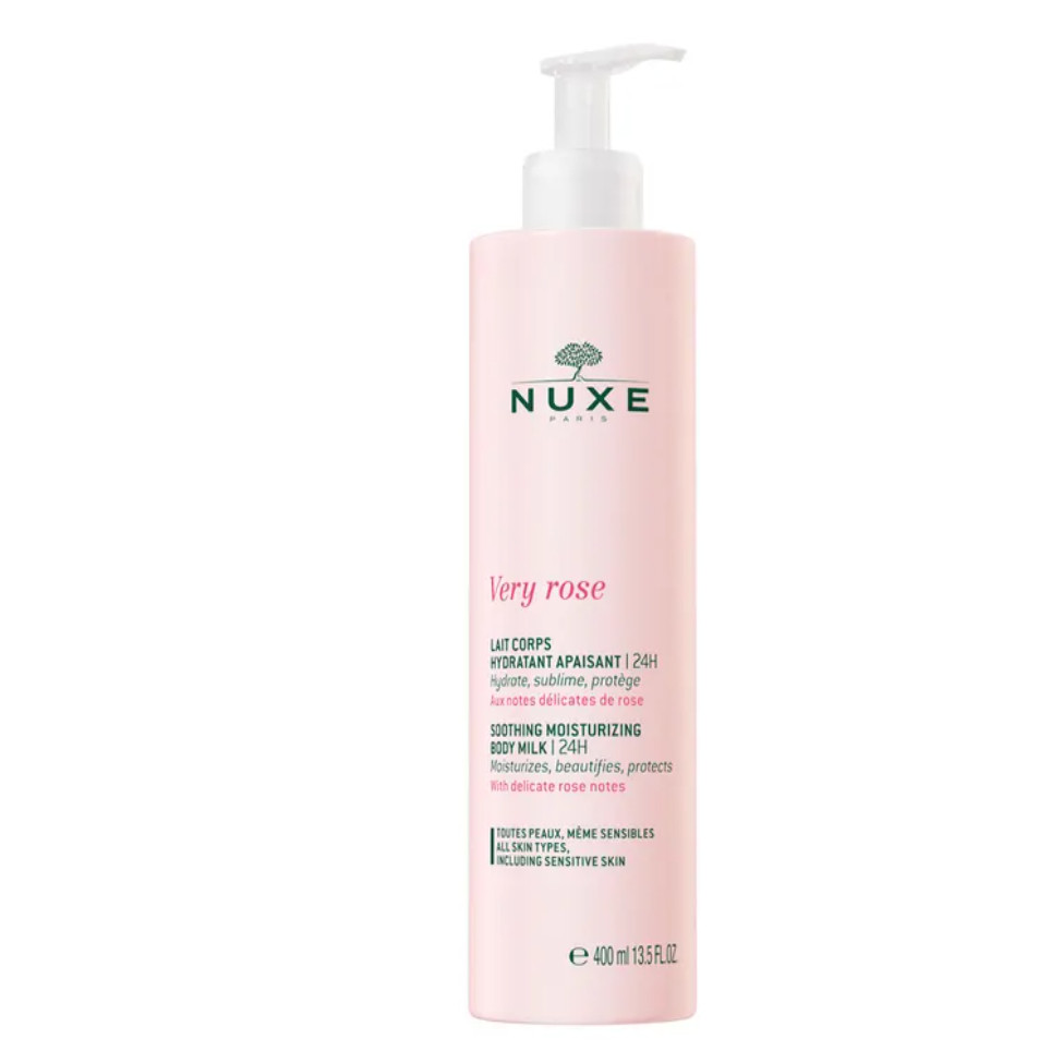 欧洲直邮NUXE欧树24小时焕颜保湿乳身体乳400ml深层滋养润泽正品