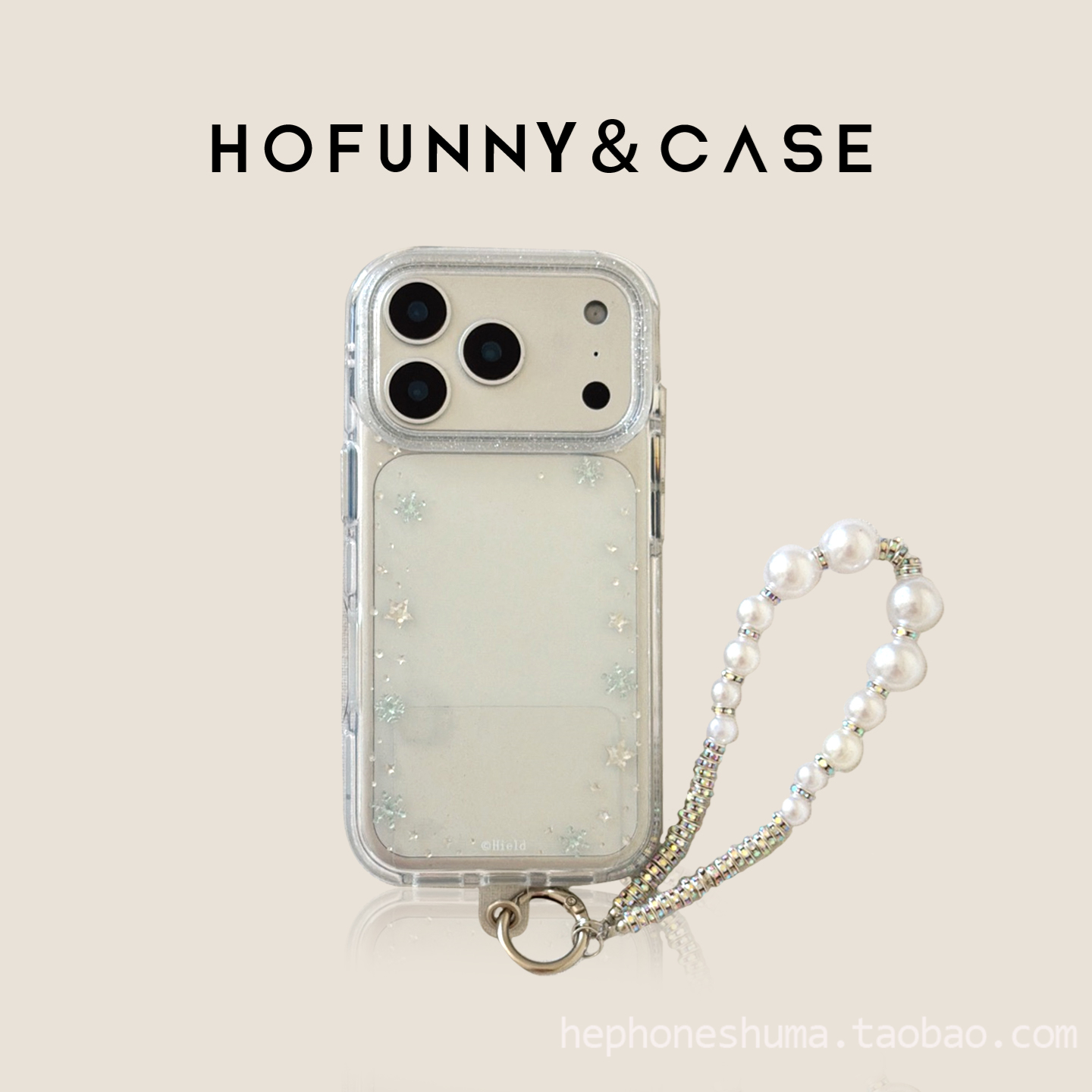 适用苹果17pro圆边双层手机壳