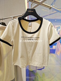 jessyline2024春新款杰茜莱正品国内代购上衣短袖412201138-12