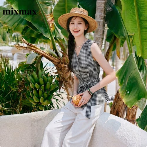 MIXMAX/美姿宝莲小个子精致套装女2026夏款套装9262266D90-999