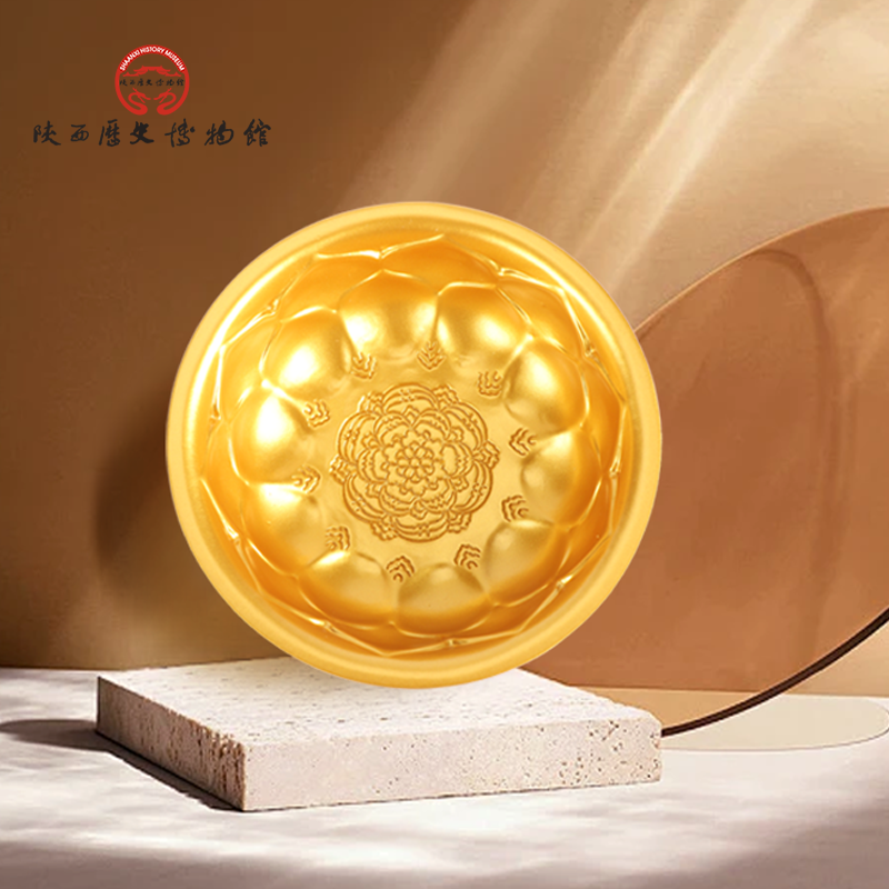 陕历博文创金饭碗摆件收纳伴手礼