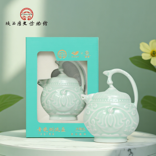 青瓷提梁倒流壶冰箱贴陕历博