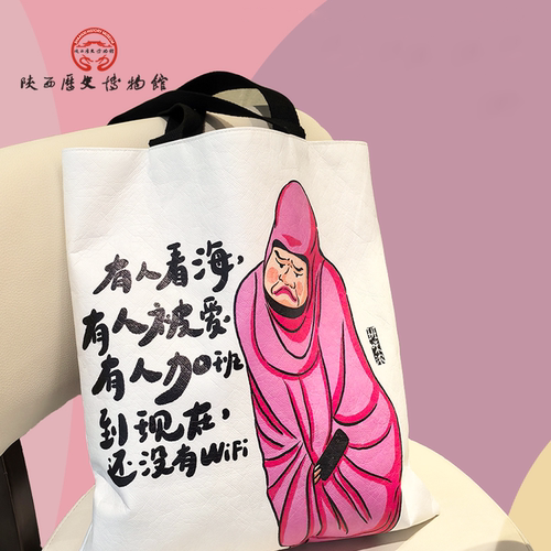 陕西历史博物馆杜邦纸通勤单肩包