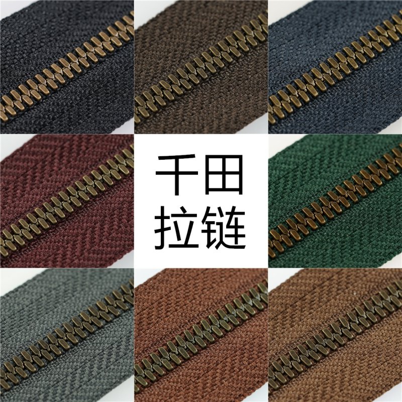 3号千田高档玉米牙古铜金属长拉链兼容Excella皮具包包手工DIY图片