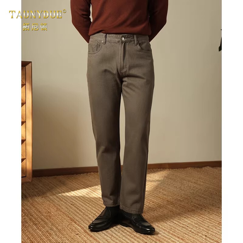 TAUNYDUE男士纯棉牛仔裤春秋新款