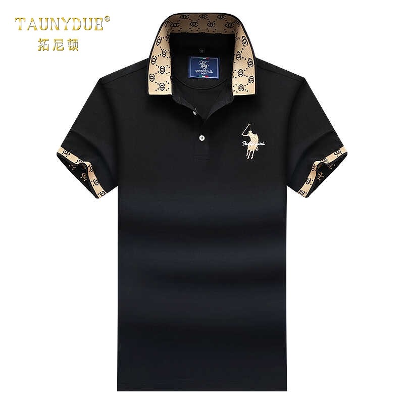 保罗 奢伦多宽松纯棉短袖T恤男士夏季Polo衫高档新款翻领男装体恤