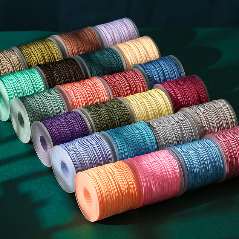 NO. 72 JADE THREAD 0.7MM BRAIDED WIRE BRACELET RED ROPE PENDANT LANYARD BEADED WIRE DIY MATERIAL PACKAGE 120 METERS 2