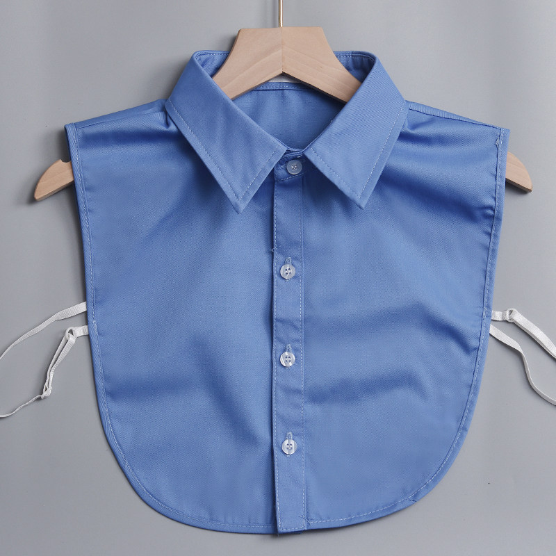 职业衬衫假领子男女通用公安蓝色纯棉假衬衣领正装百搭装饰领秋冬,服饰配件/皮带/帽子/围巾,假领,淘宝优惠券,粉丝福利购,淘宝优惠卷