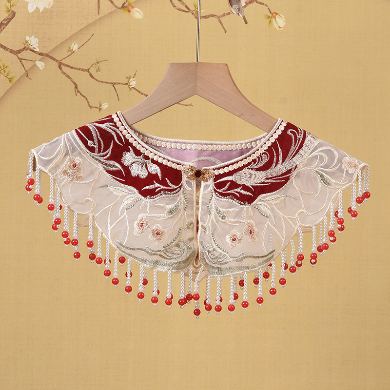 重工古风云肩衣领女外搭