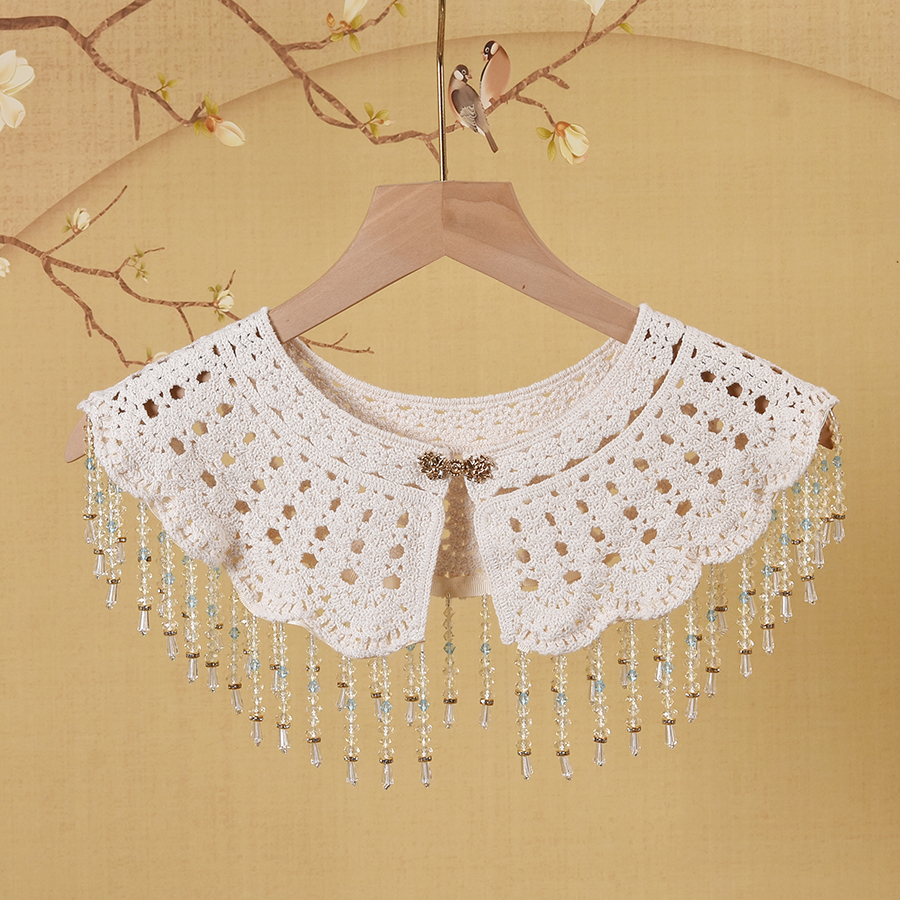 云肩装饰小披肩女镂空斗篷假领子